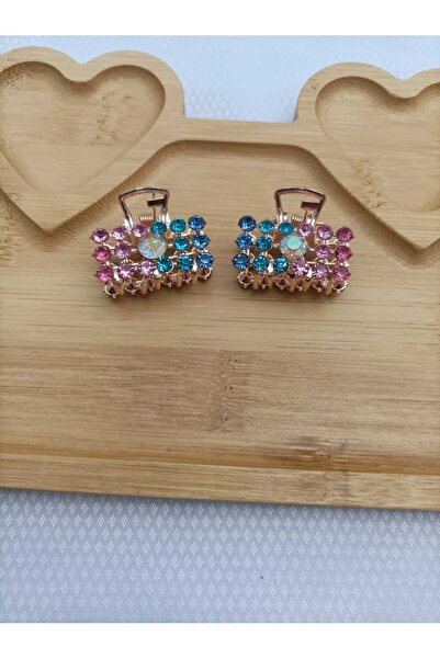 JHTshop مشبك مزدوج من الحجر للنساء* 2.5 سم/ *2.5 سم*