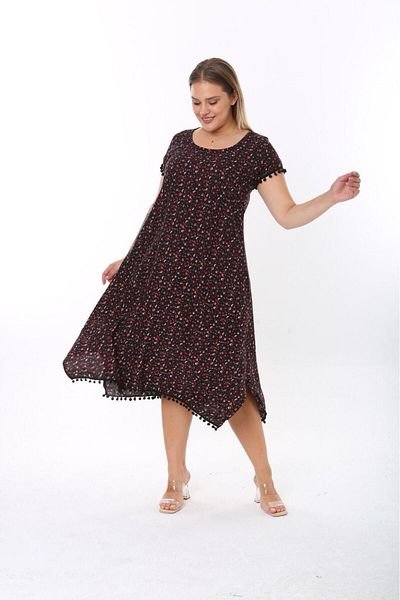 MG Citrus Flower Patterned Dress