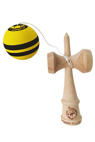 BV Professional Kendama, Wooden Ball, Samurai + Phone Sticker, 90KD