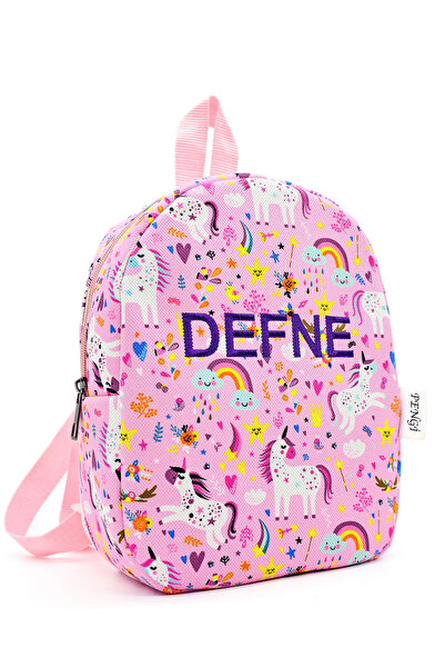 PENGİ [ İSTEDİĞİNİZ İSMİ NAKIŞLA YAZIYORUZ ] Tatlı Unicorn 0-8 Yaş Çocuk Sırt Çantası, kreş Çantası