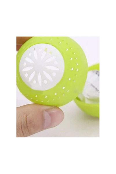 SIKS Set of 3 SIKS® refrigerator air freshener balls, for air freshening and, green