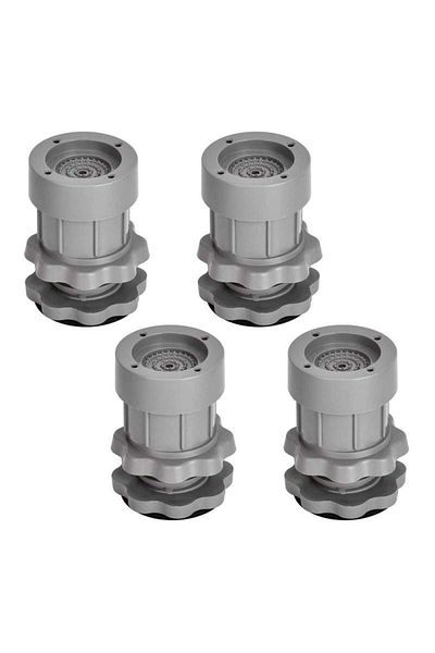 SIKS Set of 4 SIKS Non-Stick Feet, Anti-Vibration Pad, Anti-Noise and Anti-Slip Support, Gray