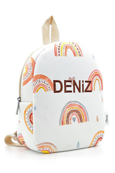 PENGİ [ ΕΚΤΥΠΩΜΕΝΟ ΟΝΟΜΑ ΜΕ ΚΕΝΤΗΜΑ ] Παστέλ Bohemian 0-8 ετών Παιδικό σακίδιο πλάτης, τσάντα νηπιαγωγείου