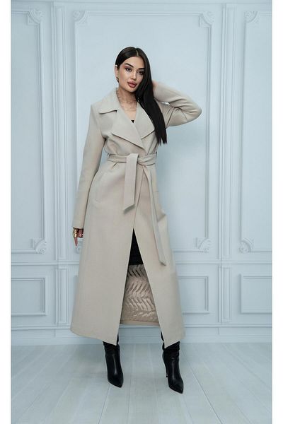 Eccim Fashion Simple Elegant Long Maxi Size Cashmere Women's Coat