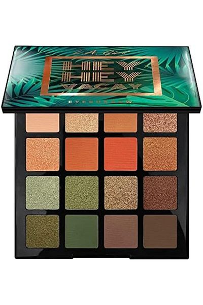 L.A. Girl Hey Hey Vacay 16 Colors Eyeshadow Palette, Under The Palms