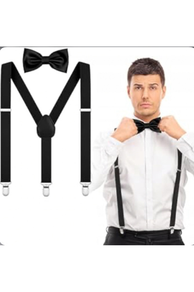 MFS Yetişkin papyon pantolon askısı