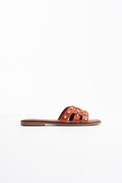 Zerenyus Loose Premium Tile Genuine Leather Slippers