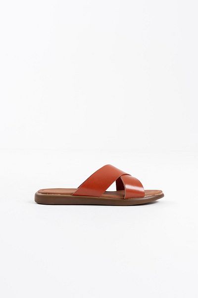 Zerenyus Weasley Premium Tan Genuine Leather Slippers