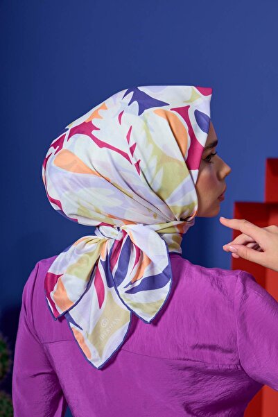 İpekhan Marrakech Συλλεκτικό Μαλακό Κασκόλ Λιλά Σκούρο Ροζ 1206-03