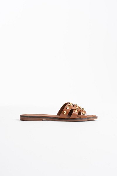 Zerenyus Loose Premium Tan Genuine Leather Slippers