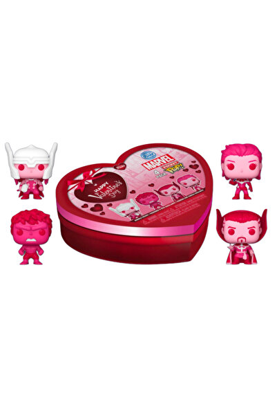 Funko The Avengers - Valentine’s Day Heart-Shaped 4lü Mini Pop