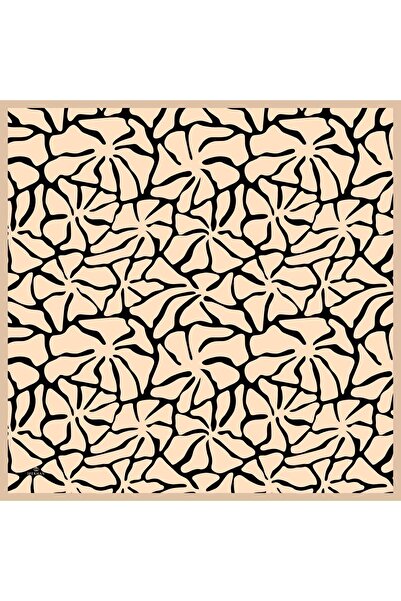 İpekhan Μαλακό κασκόλ Marrakech Collection Μαύρο Μπεζ 1196-07