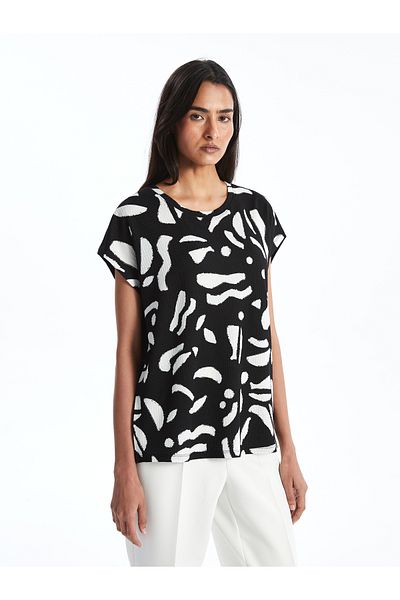 LC Waikiki Crew Neck Patterned Women's T-Shirt