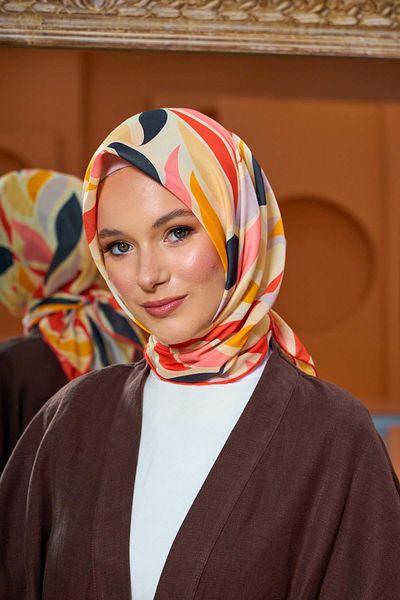 İpekhan Μαλακό κασκόλ Marrakech Collection Σκούρο Γκρι Κοραλί 1201-10