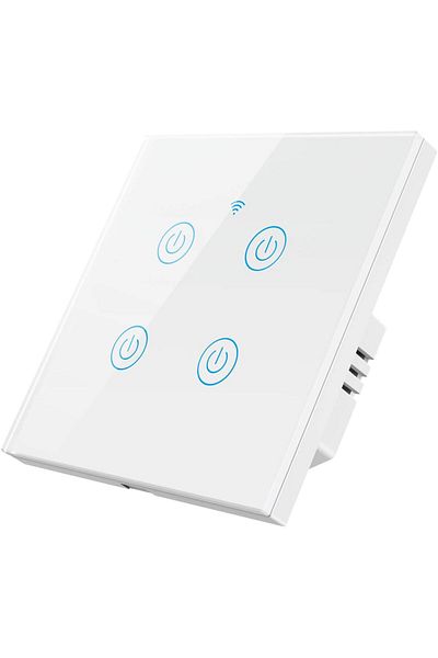 TAFASSELL A Mini Smart Wall Switch Touch Control Wi-Fi by Tuya, 170-240V, Compatible with Alexa and Google Hom