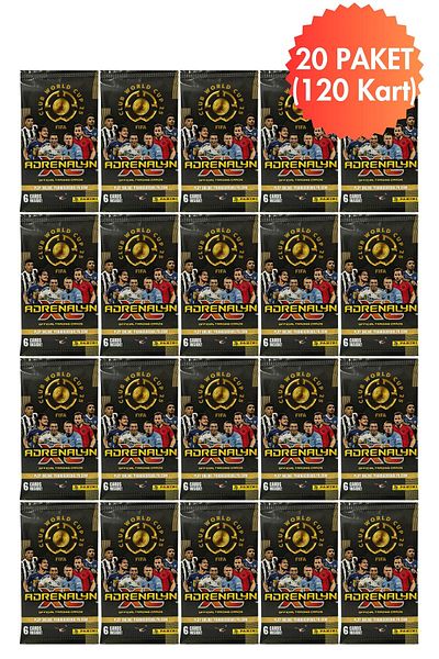Toyika Panini Club World Cup 25 Licensed Original Trading Cards Cards Collection 6 X 20 Pack