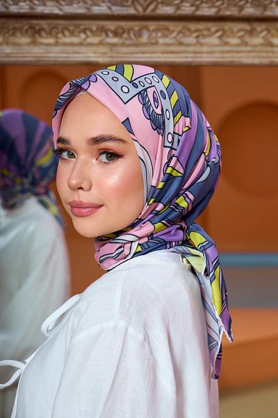 İpekhan Μαλακό κασκόλ Marrakech Collection Amethyst Pink 1202-04