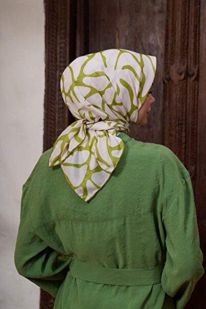 İpekhan Συλλεκτικό Μαλακό Κασκόλ Marrakech Linden Lime 1196-12