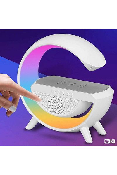 SIKS 3-in-1 Multifunctional Speaker, Smart RGB LED Lamp, Bluetooth Speaker, White