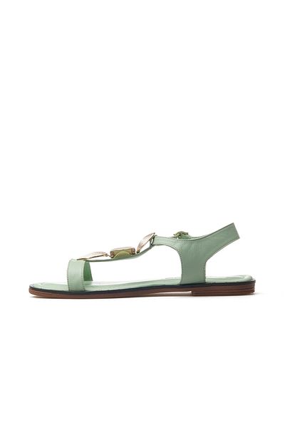 Venüs Women's Buckle Detailed Sandals 25Y 25161301Y Z Green