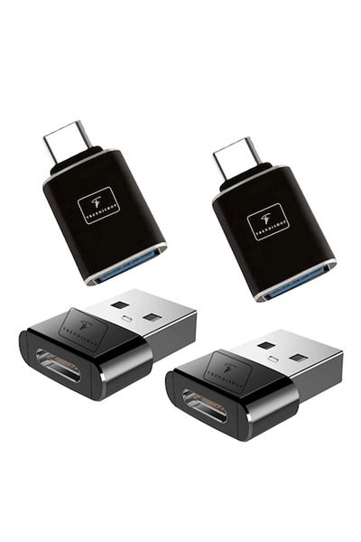 TrendiShop Set 4 OTG Adapters, TrendiShop®, Mix Type C to USB and USB to Type C