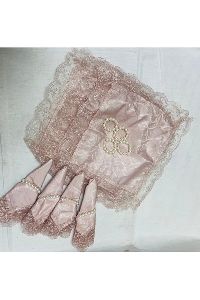 Muensu طقم عشاء مكون من 10 قطع، مفرش طاولة، مفرش طاولة، طقم مناديل، طقم وصية