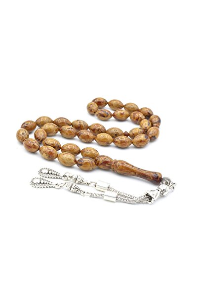 Murty99 Mărgele de rugăciune Beyzi Cut Hairy Size Moire Brown Beirut Amber