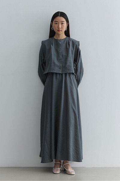 Fahhar Γιλέκο Φόρεμα Anthracite