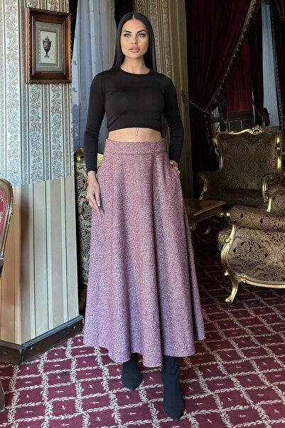 NEW LAVİVA Women's Burgundy Skirt - 700-3528