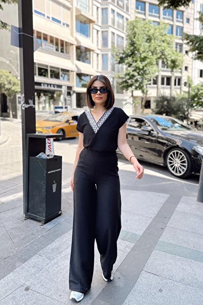 NEW LAVİVA Women's Black Trousers - 700-2933