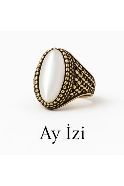 NİLYA Moonprint Adjustable Ring