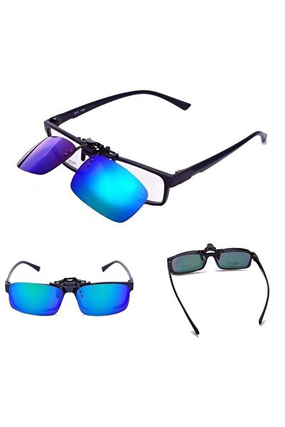 SIKS Lentile ® pentru ochelari CLIPS ON, polarizate, ideale pentru condusul pe timp de zi, albastre