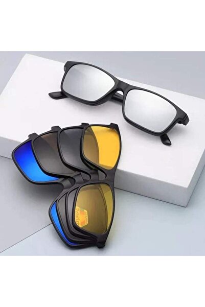 SIKS Driving Sunglasses Set, Interchangeable Lenses, Magnetic Attachment, Protective Case