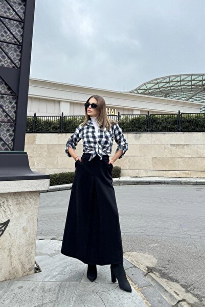 NEW LAVİVA Women's Black Skirt - 700-3464