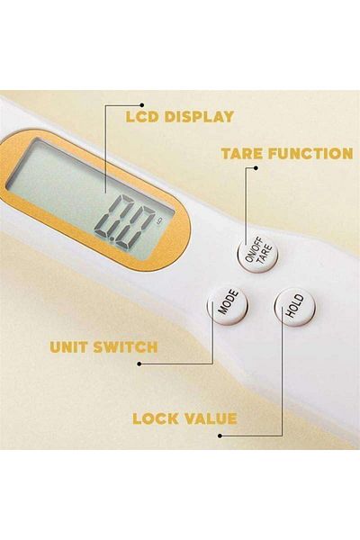 Generic Digital Tablespoon, Stainless Steel Digital Kitchen Scale, 500g/0.1g Measuring