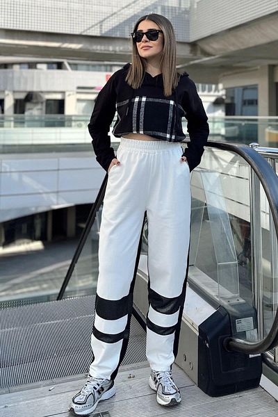 NEW LAVİVA Γυναικεία φόρμα Casual Ecru - 700-3569