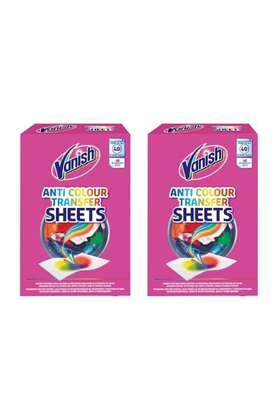 Vanish Set of 2x Vanish Anti-Color Transfer Wipes 40 pcs