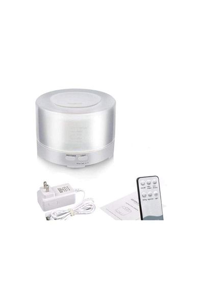 SIKS ® Humidifier, Aroma Diffuser, Remote Control, Led Lights, 500 Ml, White