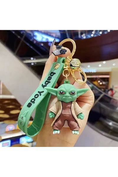 Wolawood Baby Yoda Keychain Grogu Star Wars Theme Simego Cute Accessory Gift Bag Car Ornament