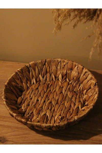 Paganca Wicker Water Hyacinth Bread Basket Round