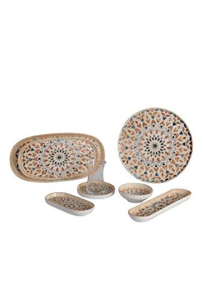 İpek PORSELEN 6 KİŞİLİK 29 PARÇA KAHVALTI TAKIMI (MORIA)