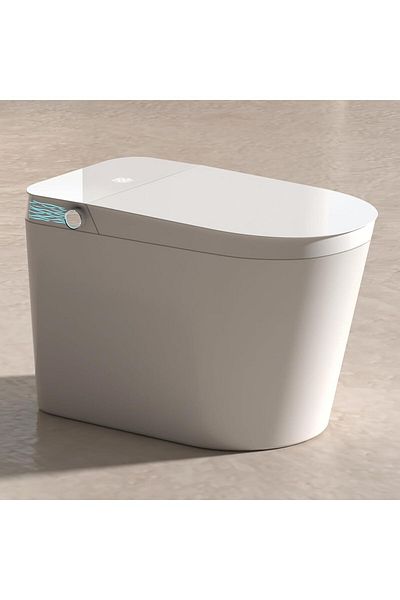 TAFASSELL BIASUNS Smart Toilet with Automatic Open/Close Lid, Built-in Bidet, LED Night Light, HD Screen, and