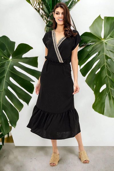 NEW LAVİVA Women's Black Dress - 700-2856