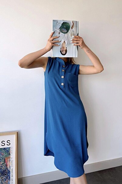 NEW LAVİVA Rochie Indigo pentru damă - 700-3138