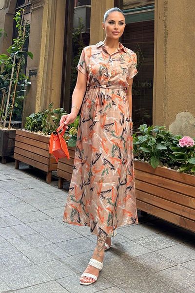 NEW LAVİVA Women's Long Dress - 700-3232