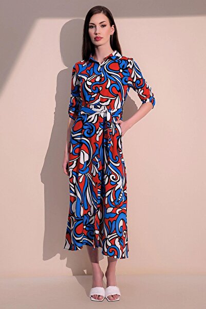 NEW LAVİVA Women's Red Dress - 700-3224