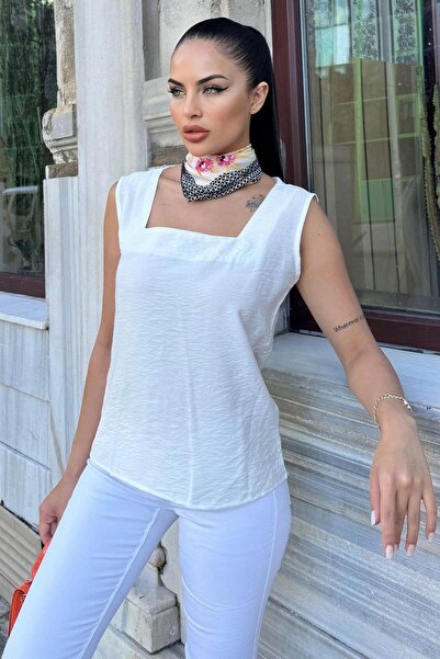 NEW LAVİVA Women's Ecru Blouse - 700-2911