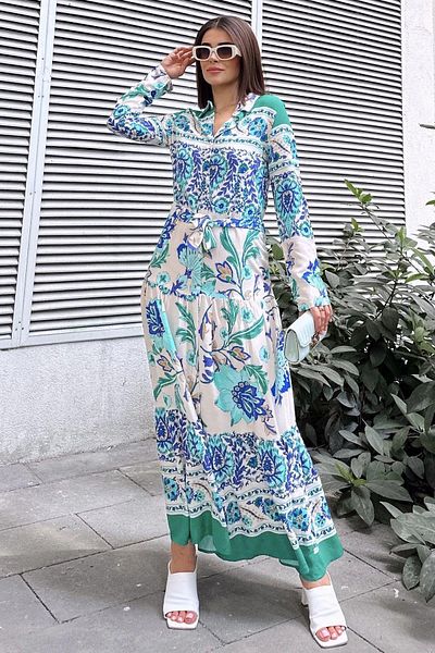 NEW LAVİVA Women's Long Dress - 700-3439