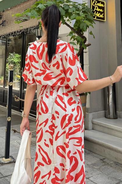 NEW LAVİVA Women's Red Dress - 700-3246