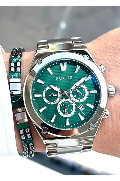 Focus Brand 3Atm 2 Years Warranty 904L Steel All Functions Active Men's Watch